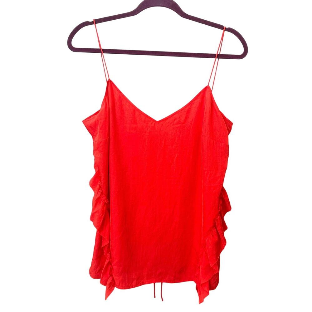 GREY JASON WU Ruffle Detail Sleeveless Blouse NWOT Sz 4 *NO TAGS*